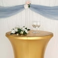 thumbnail image 2 of Efavormart 32" - Dia Gold Premium Metallic Spandex Highboy Cocktail Table Cover - Perfect for Wedding Ceremonies, Hotel or Pub, Coffee House, Indoor and Outdoor Events, Holiday Parties, 2 of 11