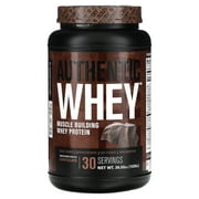 Jacked Factory Authentic Whey, Muscle Building Whey Protein, Chocolate, 36.5 oz (1,035 g)