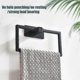 thumbnail image 4 of Wall Mount Simple Square Towel Hanger, Kitchen Towel Holders, 4 of 5