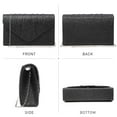 thumbnail image 4 of Dasein Women's Evening Pleated Envelope Clutch Handbag Wedding Party, 4 of 7