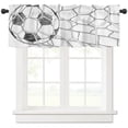 thumbnail image 3 of Soccer Football Net Sketch Curtain For Living Room Kids Bedroom Kitchen Window Curtains Home Essentials Interior Drapes, 3 of 6