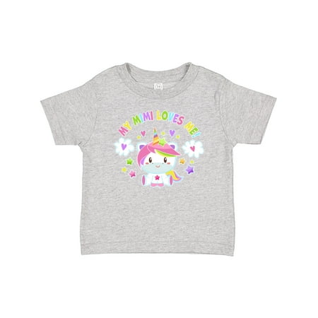 

Inktastic My Mimi Loves Me with Cute Rainbow Unicorn Gift Baby Boy or Baby Girl T-Shirt