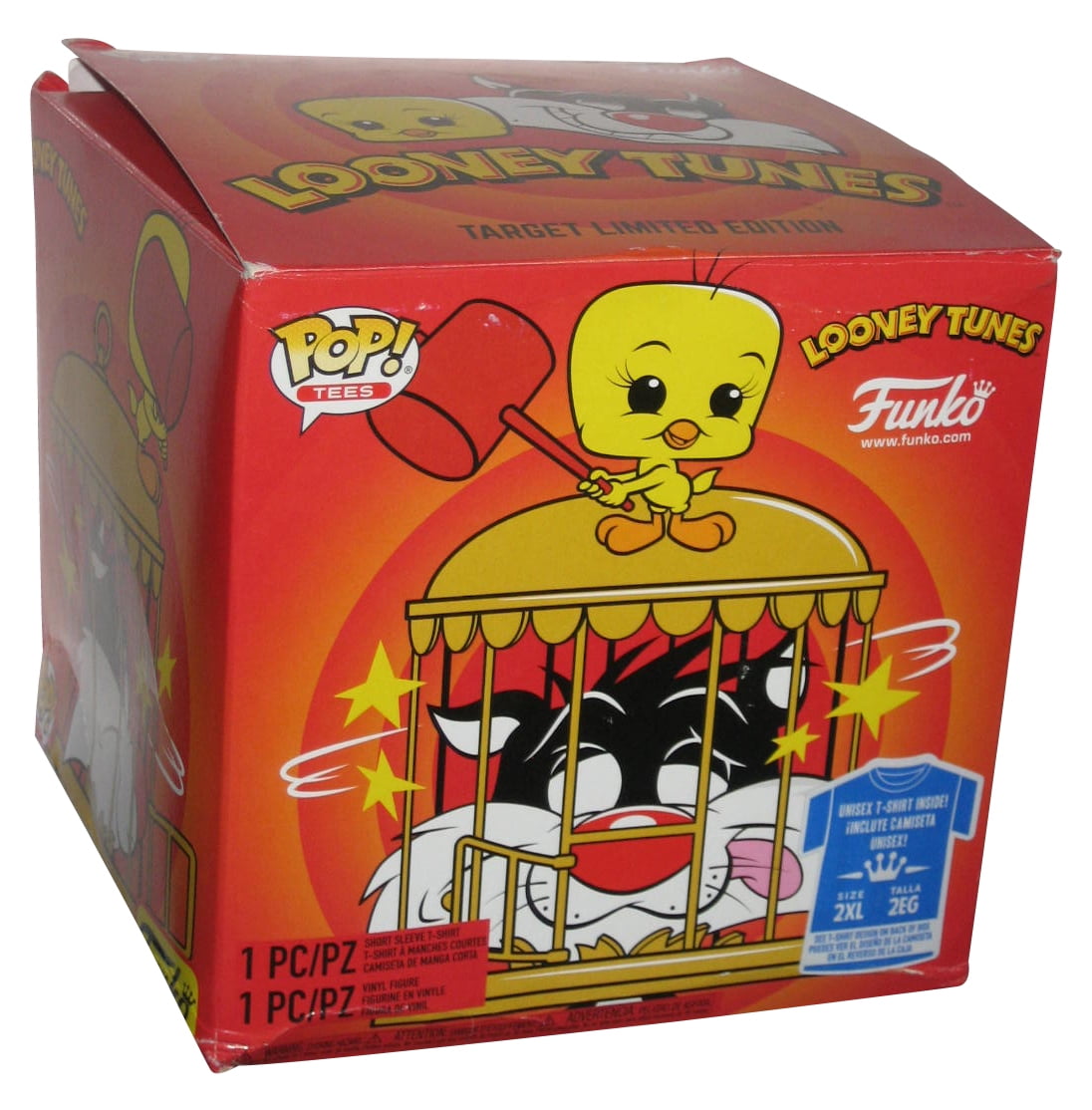 Looney Sylvester & Tweety Funko Tees Vinyl POP! Figure & T-Shirt Box Set - (Size XXLarge) - Walmart.com