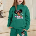 thumbnail image 2 of WEAIXIMIUNG Chandails en Molleton pour Filles Mode Décontractée Imprimée à Manches Longues avec Capuche et Pantalon Ensemble 2-3 Ans, 2 of 4