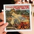 thumbnail image 6 of 3dRose, Cycles Perfecta Art Nouveau Vintage Bicycles Advertising Poster, 1 Greeting Card with envelope, 6 of 6