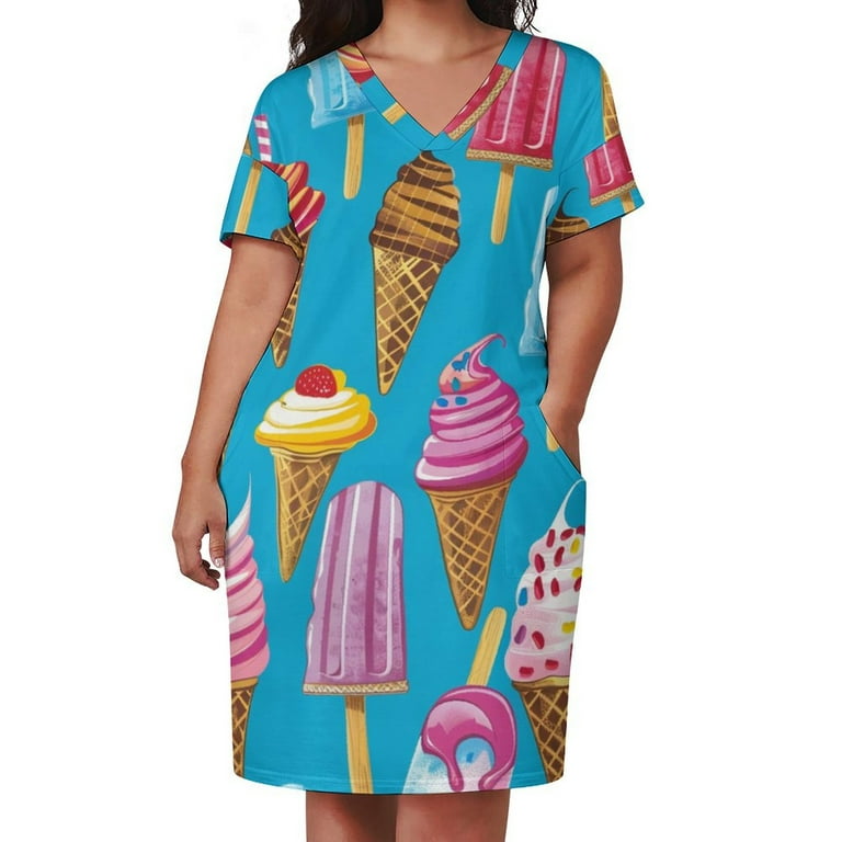 Plus size ice cream dress clearance