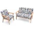 thumbnail image 4 of Patiojoy Ensemble de Canapé 2 Pcs et Fauteuil Simple en Tissu Bleu, 4 of 5