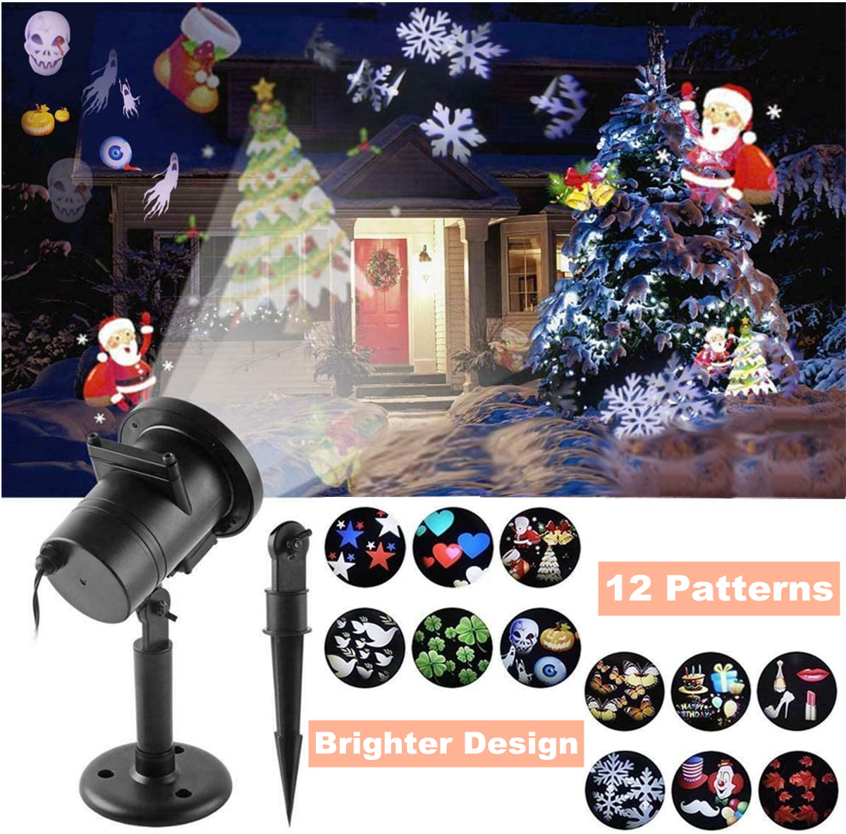 outdoor christmas projector lights