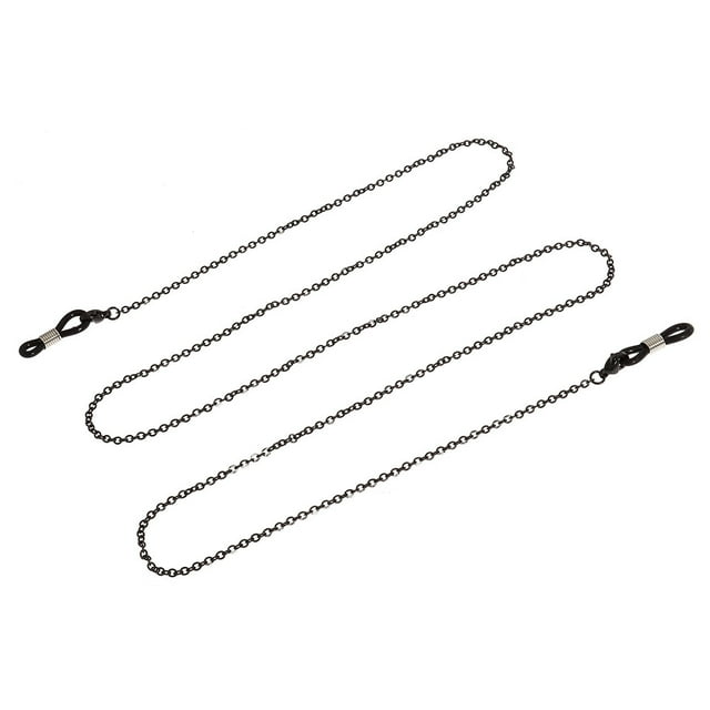 Shisuyan 1 Ensemble Cordon de Lunettes Noir Bobines Métalliques Résistant à la Rouille Usage Quotidien pour Femmes