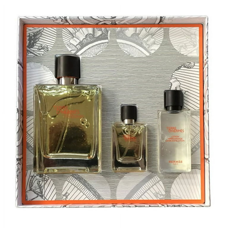 TERRE D'HERMES by Hermes EDT SPRAY 3.3 OZ & AFTERSHAVE LOTION 1.35