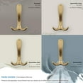 thumbnail image 6 of Amerock Finesse Transitional Triple Prong Champagne Bronze Wall Hook, 6 of 9