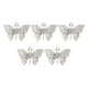thumbnail image 2 of 50 piezas encantadoras de dijes de mariposa, colgantes de aleación vintage, mini dijes de aleación de zinc vintage Estilo B, 2 of 8