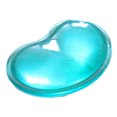thumbnail image 1 of Alfombrilla de ratón ergonómica de silicona para muñeca, almohadilla de muñeca transparente, almohada de mano fresca translúcida en forma de corazón verde, 1 of 5