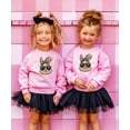 thumbnail image 6 of Ink Printed NOT a Chenille Patch Camo Bow Easter Bunny Pullover for Girls Pink Sweatshirt 3T, 6 of 8