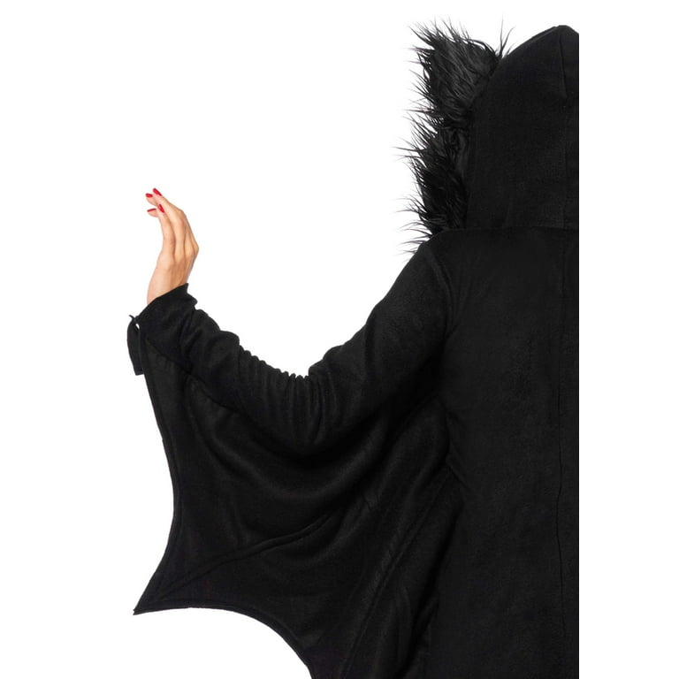 Women's cozy top bat costume