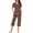 Red, variant on tumgatte Women's Round Neck Lattice Print Short Sleeve Sleepshirt And Pants Sets Loungewear Pajamas With Pockets Up to 45% off Clearance Halloween