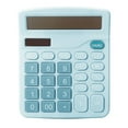 thumbnail image 1 of Graflsoa 12-Digit Solar & Battery Powered Blue Desktop Calculator with Large LCD Display for Office, School, and Home Use, 1 of 5