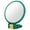 green, variant on Modern Mirror 3-in-1 Magnifying Glass, Black and Gold, 24cm/9.45inch, 50X Magnification, Handheld/Wall Mount/Tabletop Design, Double-Sided Makeup Mirror with 360° Adjustable Handle