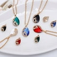 thumbnail image 3 of UDIYO Women Jewelry Set Shiny Water-Drop Shape Rhinestone Necklace Earrings Ring Gift, 3 of 7