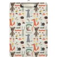 thumbnail image 1 of FMSHPON Fox Hedgehog Bear Snail Clipboard Hardboard Wood Nursing Clip Board and Pull for Standard A4 Letter 13x9 inches, 1 of 5