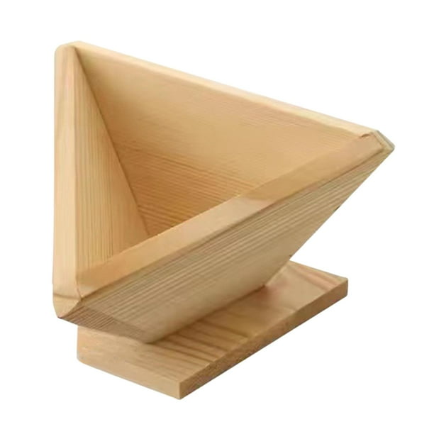Máquina para hacer arroz con leche, prensa, accesorios de cocina reutilizables, máquina para hacer zongzi de madera triángulo grande