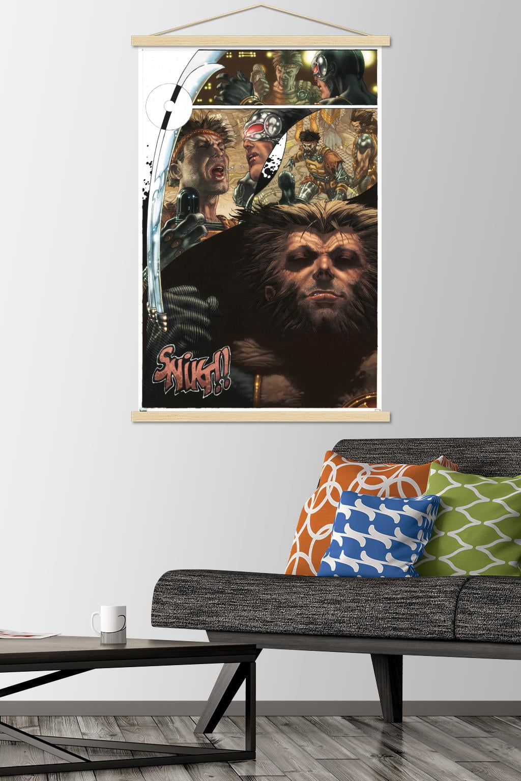 Marvel Comics - Wolverine - Astonishing X-Men #30 Wall Poster with Wooden Magnetic Frame, 22.375" x 34"