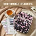 thumbnail image 3 of Yuyamidu Hummingbird Bible Cover for Women Cherry Blossom Bible Holder Bible Cover Carrier Carrying Organizer Bag with Index Tabs Bookmarks for Standard Size Bible Gifts for Women, 3 of 8