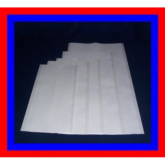 35 Brodart Fold-On Archival Book Jacket Covers - Sampler Pack - Clear, Mylar, Adjustable