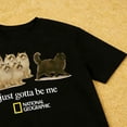thumbnail image 3 of National Geographic "I Just Gotta Be Me" Cat cotton t-shirt, 3 of 5