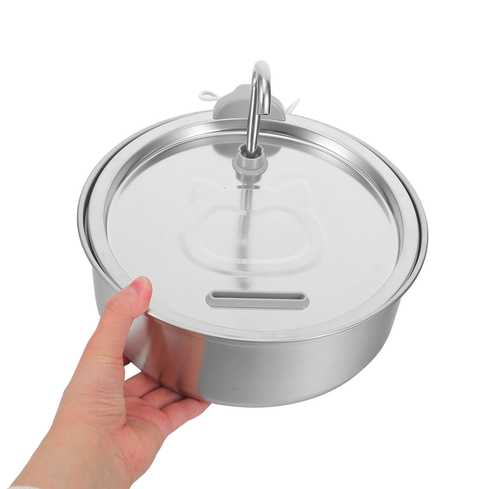 ETHZZLE Metal Cat Water Fountain with Nonstop Circulation Silent Filtered Water Dispenser