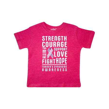 

Inktastic Turners Syndrome Awareness Strength Courage Support Gift Toddler Boy or Toddler Girl T-Shirt