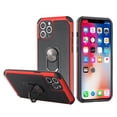 thumbnail image 2 of Cover for Apple iPhone 11 (6.1") Slim Rugged TPU Shockproof Hybrid with Magnetic Ring Stand Holder Phone Case Fit iPhone 11 [ Black / Red ], 2 of 5