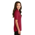 thumbnail image 3 of Port Authority Ladies Silk Touch Interlock Performance Polo-4XL (Rich Red), 3 of 6