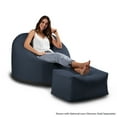 thumbnail image 3 of Jaxx Palmetto Large Round Outdoor Bean Bag Club Chair - Sunbrella Indigo, 3 of 5
