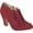 Wine, variant on Journee Womens Piper Inside Zip Block Heel Booties, Widths Available
