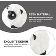 thumbnail image 3 of 1 Box 0.98 x 0.57 x 0.61In Miniature Sheep Figurines Mini Resin Sheep Figurines White Farm Animal Cake Toppers for Fairy Garden Tiny Landscape Birthday Party Cake Decoration Indoor Outdoor, 3 of 7