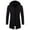 Black, variant on Babysbule Women's Tops, Jackets& Coat Fashion Men's Hooded Solid Zipper Trench Coat Jacket Cardigan Long Sleeve Outwear Blouse