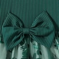 thumbnail image 7 of RMGVDSD Toddler Girls Birthday Dress Summer Sundress Flutter Sleeve Bowknot Floral Print Princess Tulle Dresses Little Kids Casual Party Dress 6-7 Years, 7 of 7