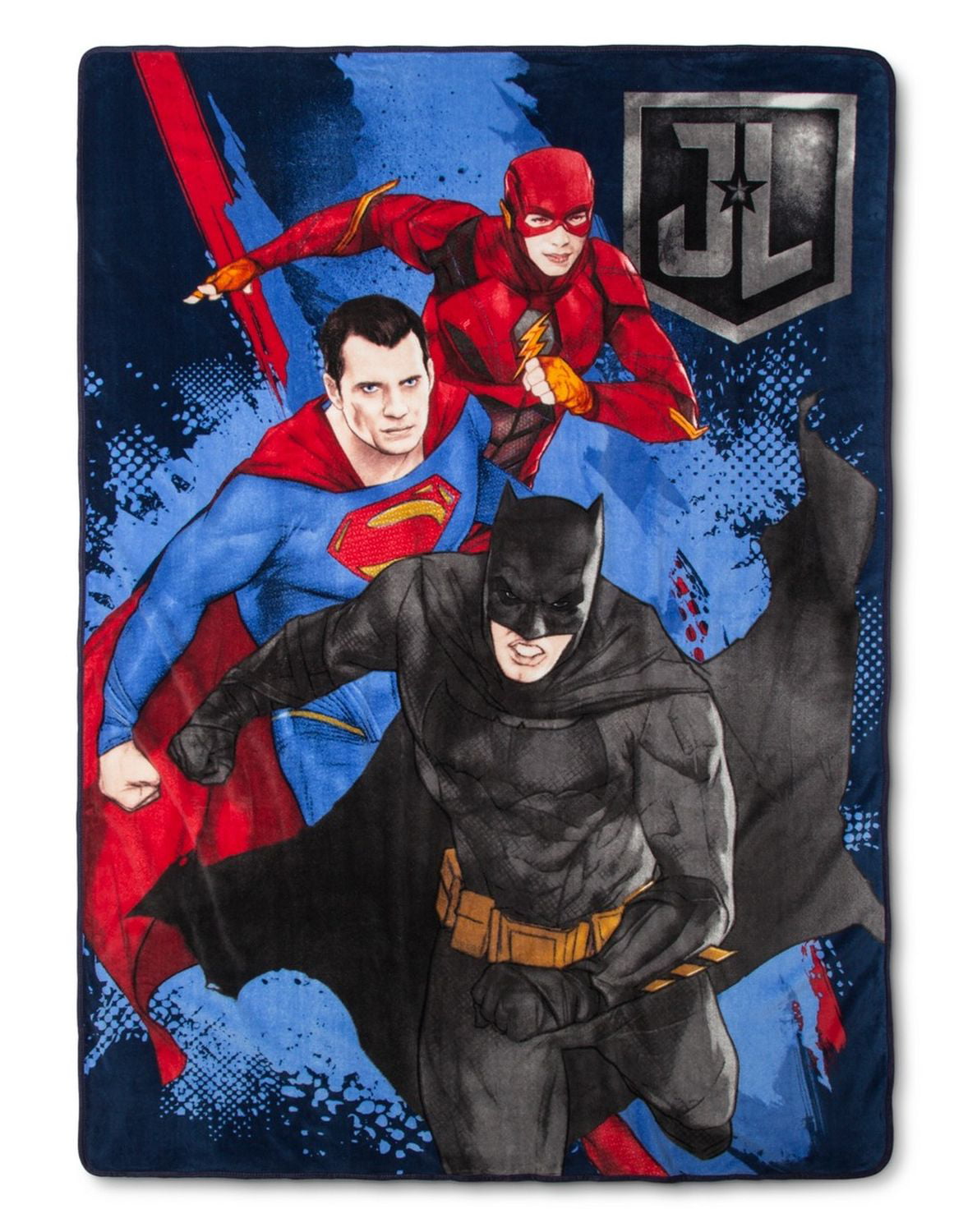 DC Comics Justice League Batman Logo Plush Fleece Throw Blanket 50x60 