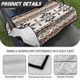 thumbnail image 6 of Whosucclay Geometric Pattern Golf Cart Seat Cover, Elastic Wear-Resistant Towel for 2 Person Golf Cart Seat Breathable Golf Cart Seat Protector, 52.36"x 32.28", 6 of 7
