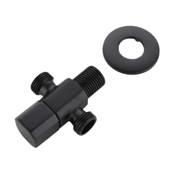 Válvula de cierre Strade Fareast Limited adaptador de cobre para baño negro 2 salidas