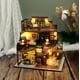 thumbnail image 1 of Wooden Doll House Miniature Building Kits Modern Loft With Furniture Casa Dollhouse Toys for Children Girls Birthday Gifts heqiyong LED, 1 of 2