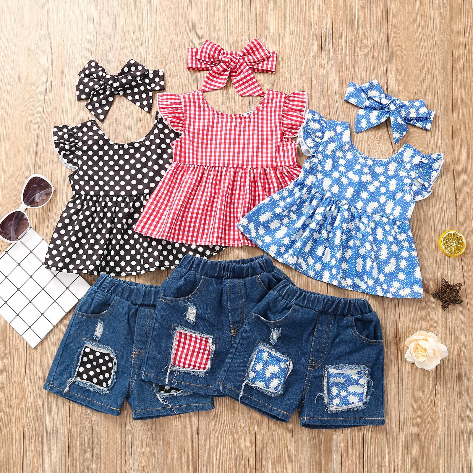 Wholesale Cute Baby Girl Denim Baby Blue Dress One Piece Summer Clothing  For School And Casual Wear From A012991, $7.24 | DHgate.Com