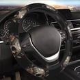 thumbnail image 3 of Lsque Vintage Pattern Flower Skull Ultra Soft Car Steering Wheel Cover for Women, Standard 15 inch Size for Truck Van SUV Auto, 3 of 8