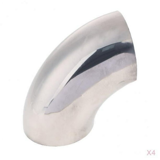 4 Piezas de material acero Inoxidable Para Coche, 2,5 Pulgadas, 90 degree, Tubo De Flexible, Grosor: 1 Mm
