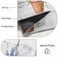 thumbnail image 2 of Spring Floral Bathroom Rug Washable 2x3 Entryway Rug Non Slip Wooden Elegant Pastoral Flowers Front Door Mat Low Pile Indoor Doormat Throw Floor Carpet for Kitchen Bedroom Entrance, 2 of 8