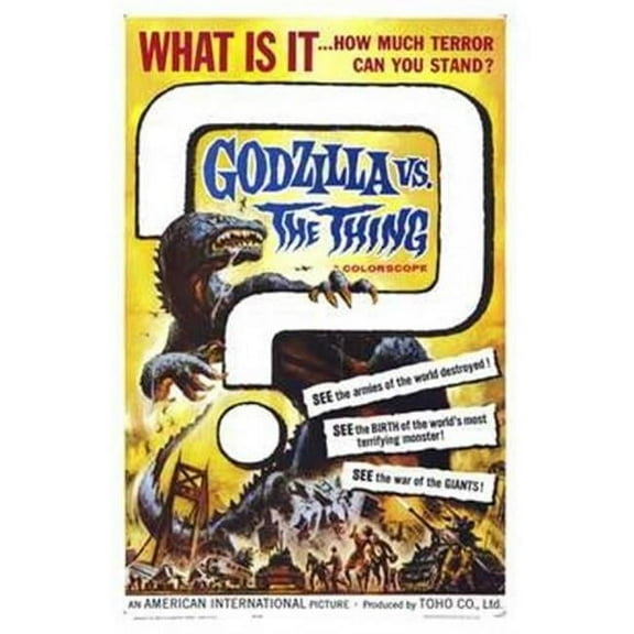 Posterazzi MOV209793 Godzilla Vs the Thing Movie Poster - 11 x 17 in.