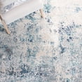 thumbnail image 6 of SAFAVIEH Aston Calanthia Abstract Runner Rug, Ivory/Blue, 2' x 8', 6 of 11