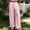 A1_Pink, variant on TZZQ Striped Linen Pants Wide Leg Drawstring Elastic Waist Trousers with Pockets Lightweight Loose Striped Gingham Plaid Lounge Pants Summer Casual Relaxed Fit Beach Vacation Flowy Slacks Black L