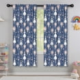 thumbnail image 5 of Blackout Kids Curtains,Dark Blue Ballerina Flower Pattern Childrens Insulated Curtains Set Of 2,Bedroom Essentials,Toddler Room Decor 42"x63", 5 of 5